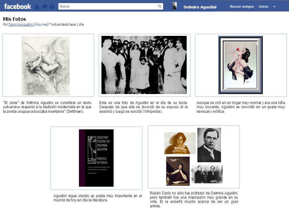 Mis Fotos Por Delmira Agustini (Álbumes) * Actualizado hace 1 día