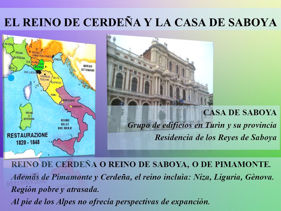 EL REINO DE CERDEÑA Y LA CASA DE SABOYA