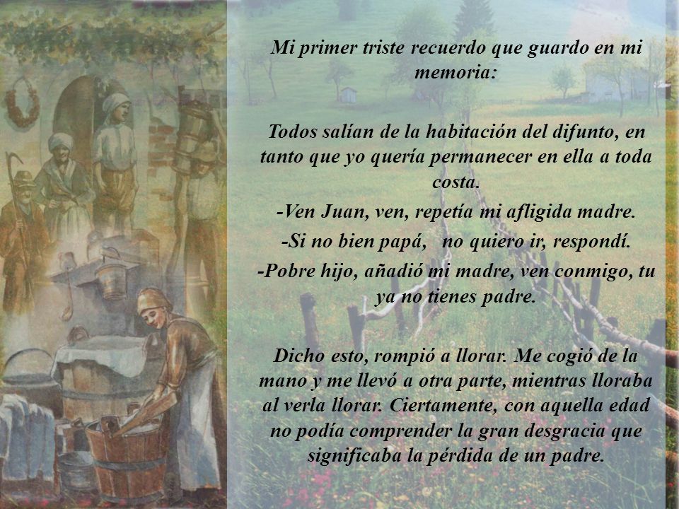 Mi primer triste recuerdo que guardo en mi memoria: