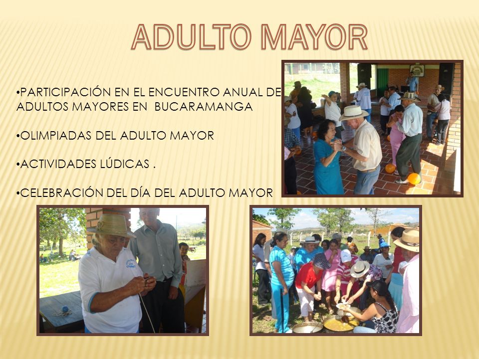 ADULTO MAYOR PARTICIPACIÓN EN EL ENCUENTRO ANUAL DE ADULTOS MAYORES EN BUCARAMANGA. OLIMPIADAS DEL ADULTO MAYOR.