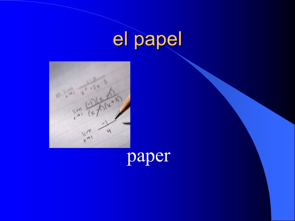 el papel paper