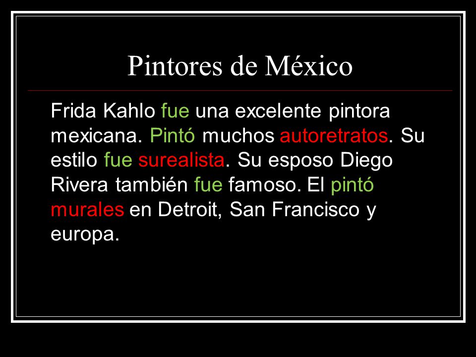 Pintores de México