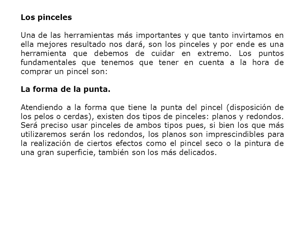 Los pinceles