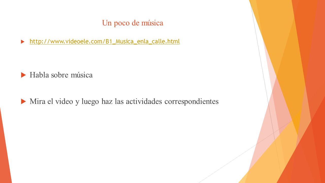 Mira el video y luego haz las actividades correspondientes