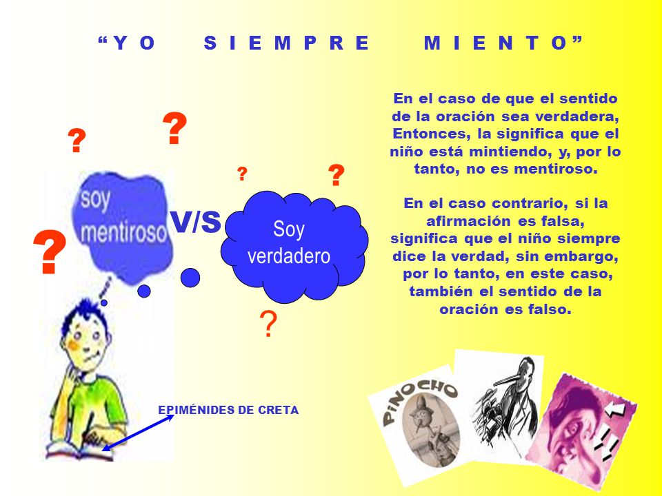 V/S Soy verdadero Y O S I E M P R E M I E N T O