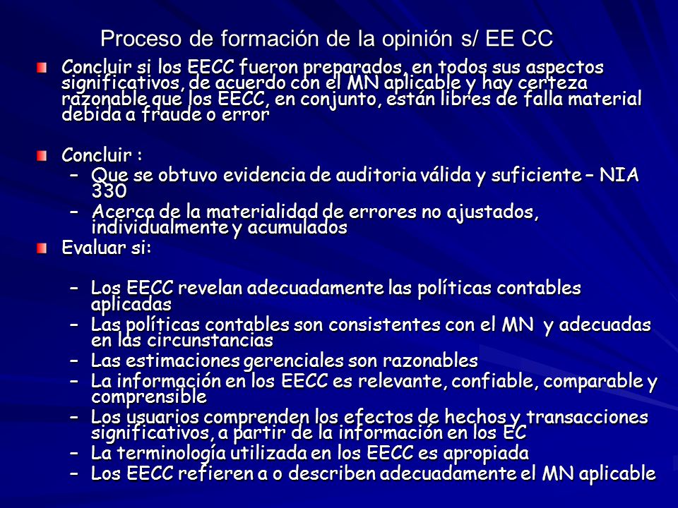 Proceso de formación de la opinión s/ EE CC