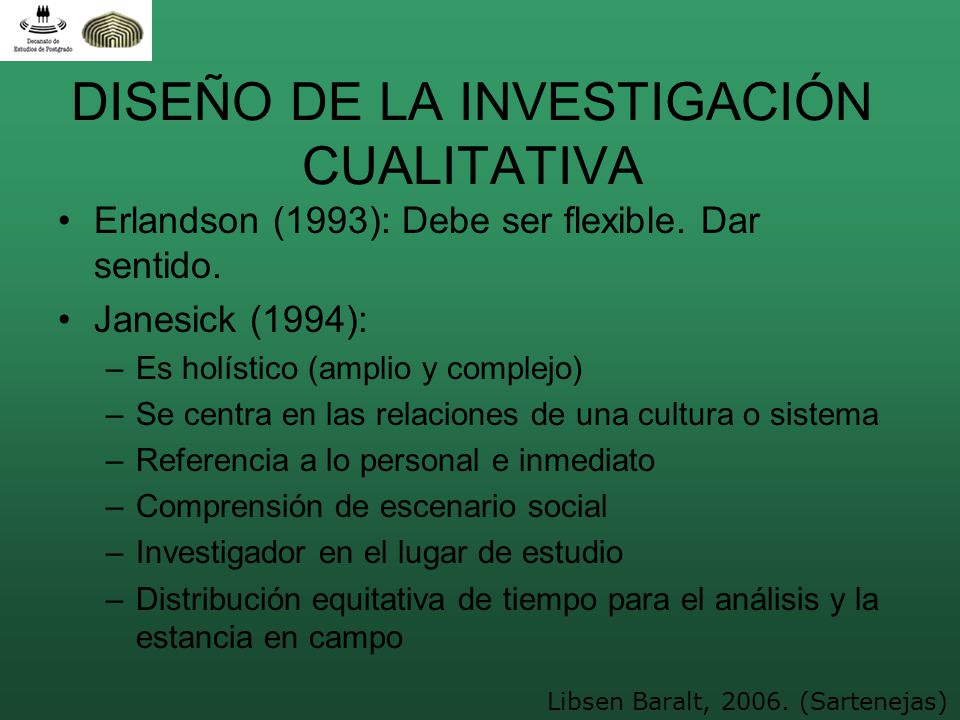 DISEÑO DE LA INVESTIGACIÓN CUALITATIVA