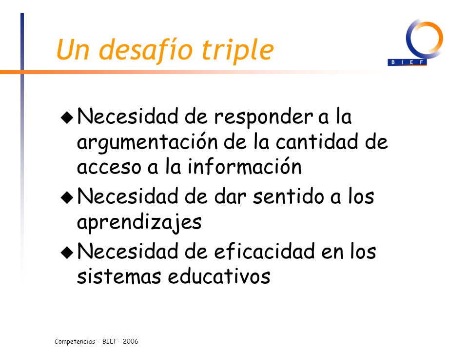 Un desafío triple Necesidad de responder a la argumentación de la cantidad de acceso a la información.