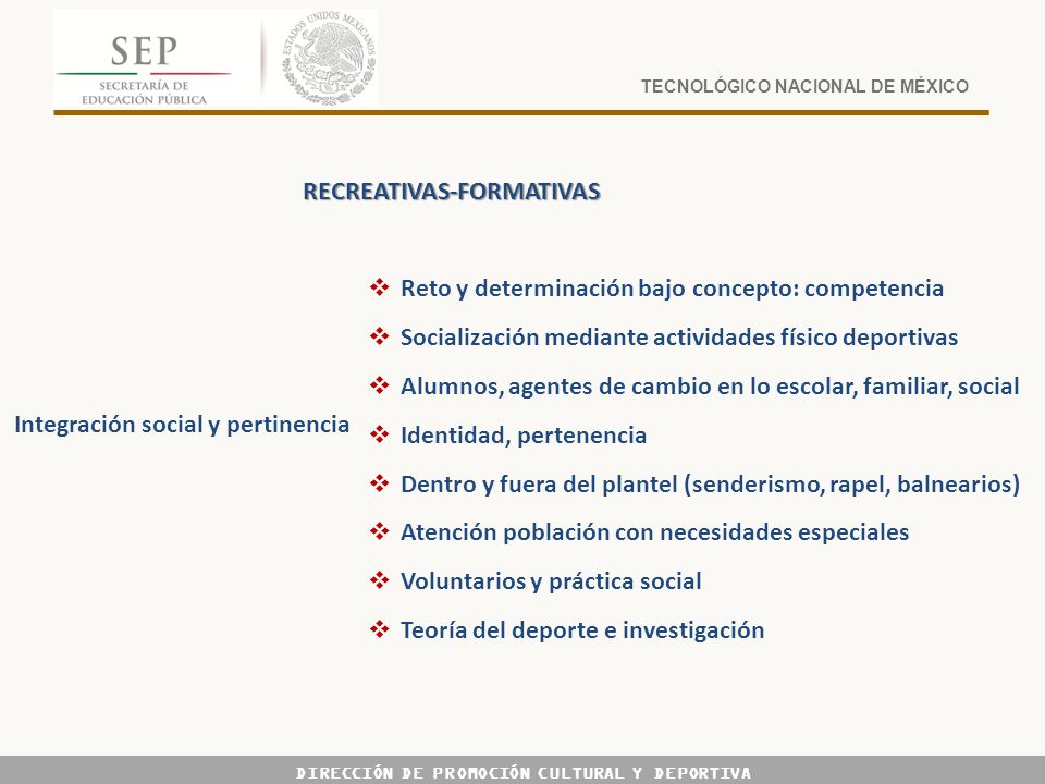DIRECCIÓN DE PROMOCIÓN CULTURAL Y DEPORTIVA