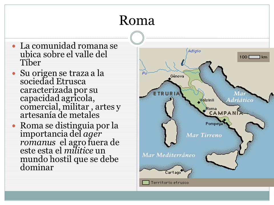 Roma La comunidad romana se ubica sobre el valle del Tíber