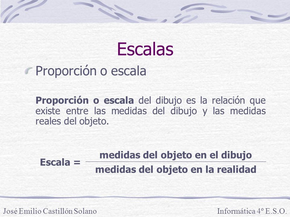 medidas del objeto en el dibujo medidas del objeto en la realidad