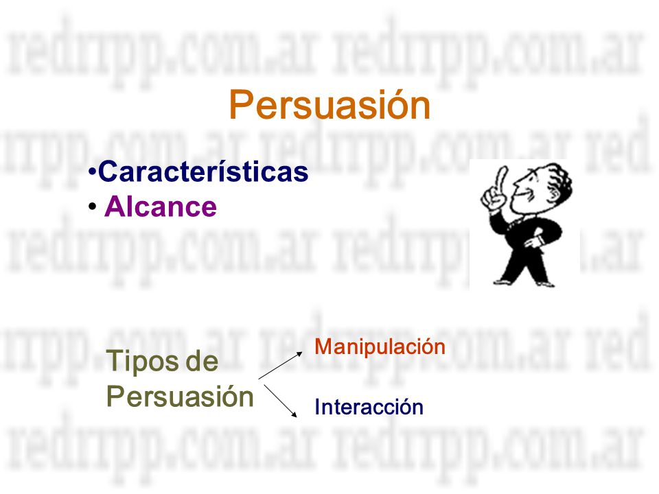 Persuasión Características Alcance Tipos de Persuasión Manipulación