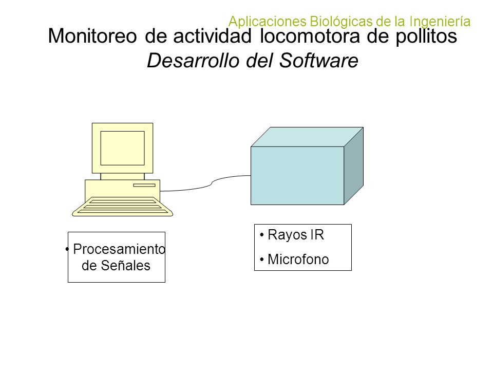 Monitoreo de actividad locomotora de pollitos Desarrollo del Software