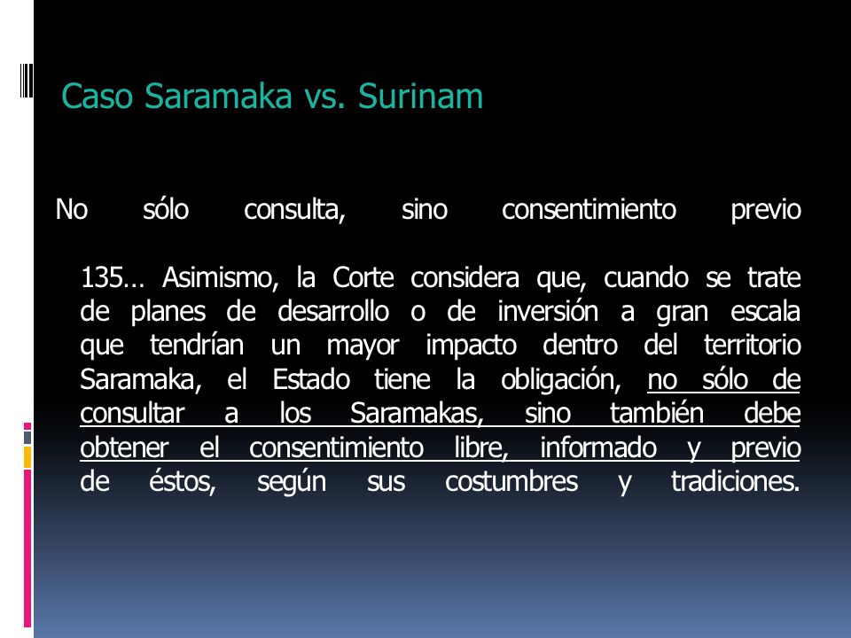 Caso Saramaka vs. Surinam
