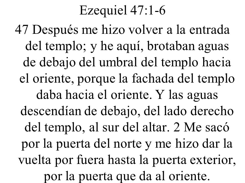 Ezequiel 47:1-6