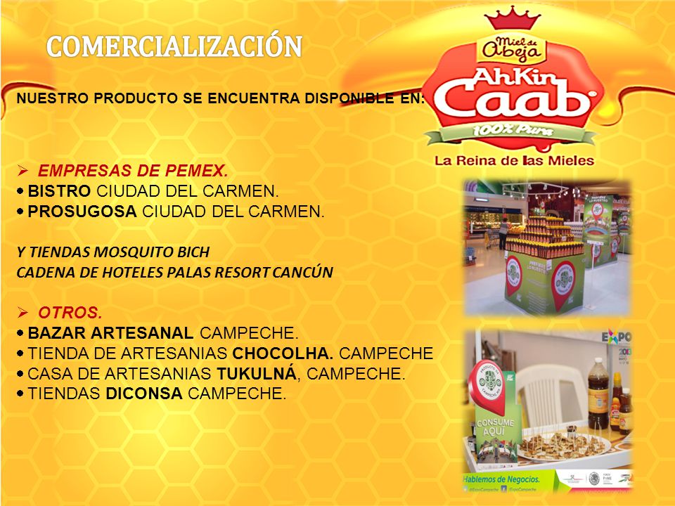 COMERCIALIZACIÓN EMPRESAS DE PEMEX. · BISTRO CIUDAD DEL CARMEN.