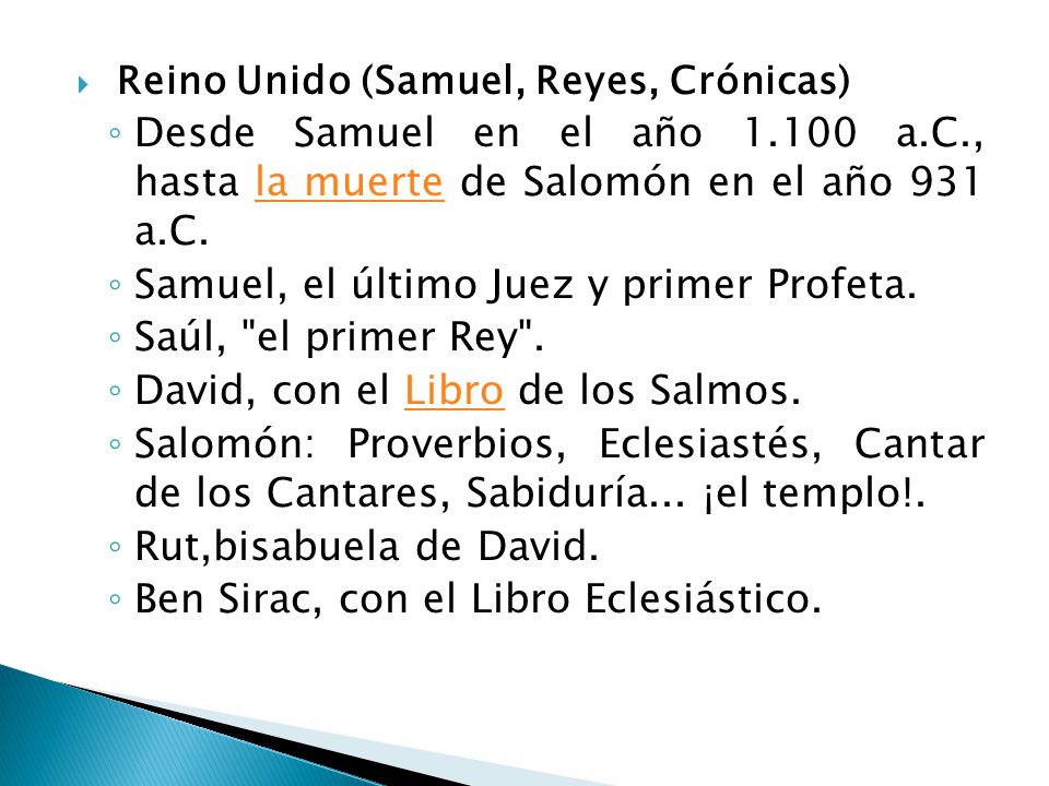 Samuel, el último Juez y primer Profeta. Saúl, el primer Rey .