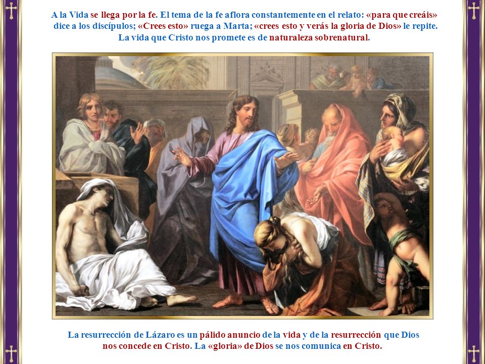 La vida que Cristo nos promete es de naturaleza sobrenatural.