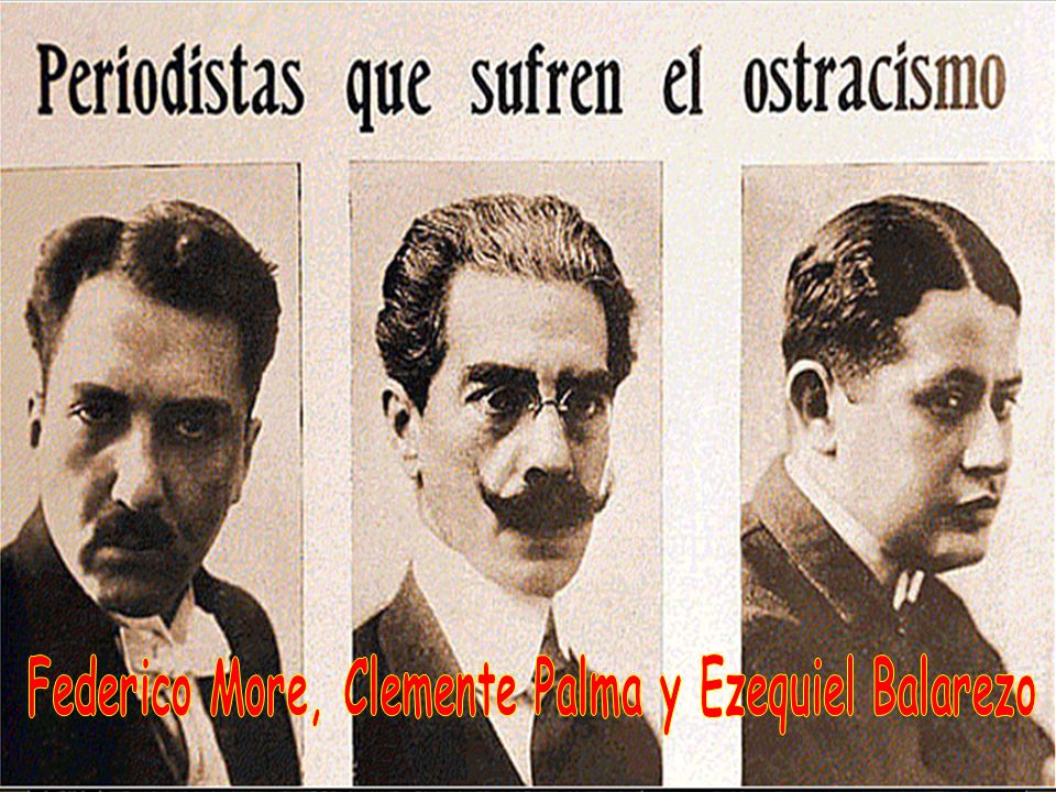 Federico More, Clemente Palma y Ezequiel Balarezo