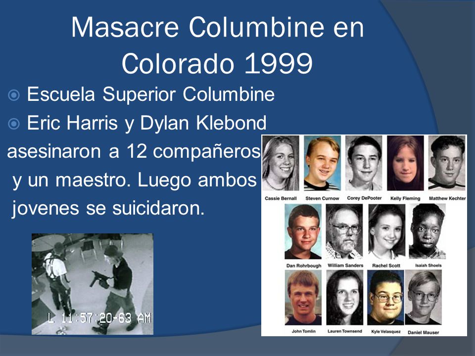 Masacre Columbine en Colorado 1999