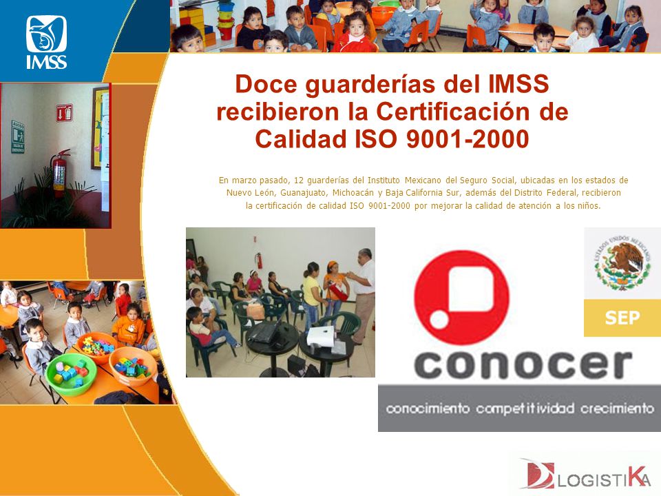 Doce guarderías del IMSS recibieron la Certificación de Calidad ISO