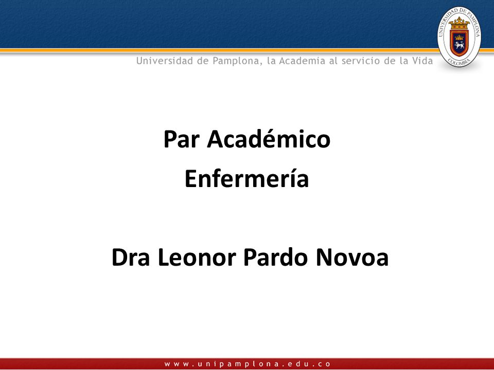 Par Académico Enfermería Dra Leonor Pardo Novoa