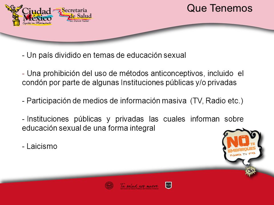 Que Tenemos Un país dividido en temas de educación sexual