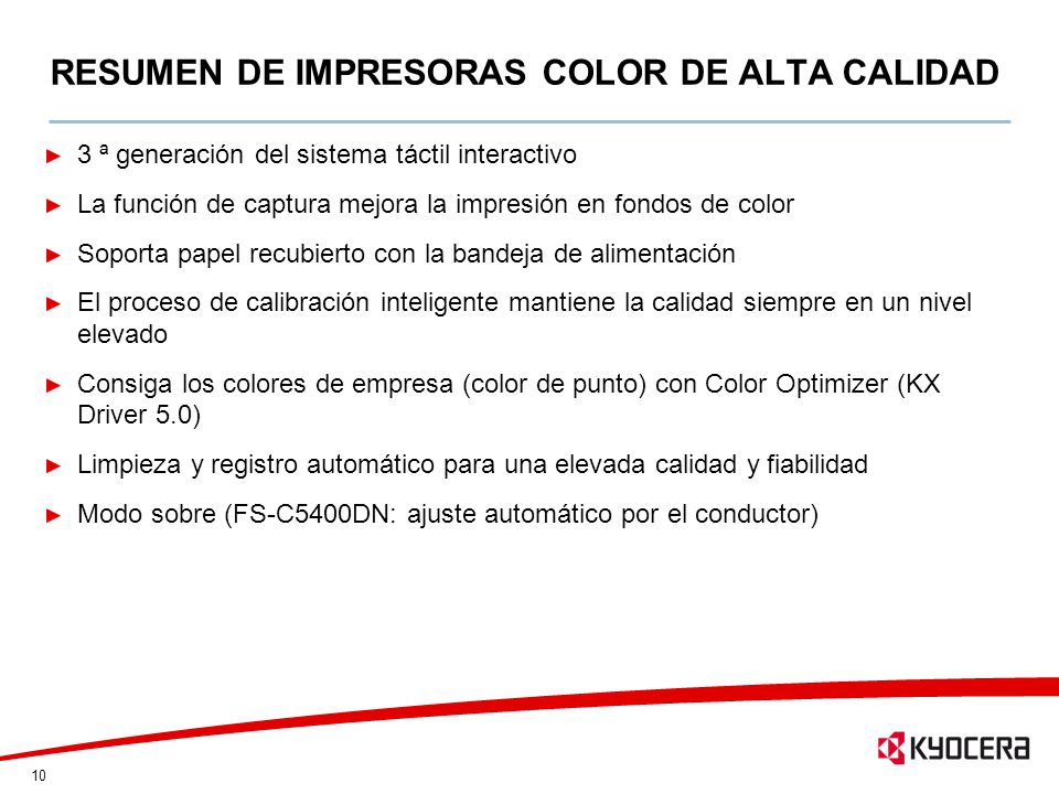 RESUMEN DE IMPRESORAS COLOR DE ALTA CALIDAD
