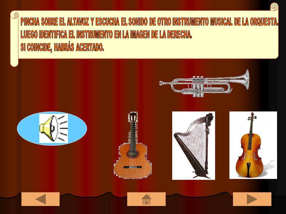 LUEGO IDENTIFICA EL INSTRUMENTO EN LA IMAGEN DE LA DERECHA.