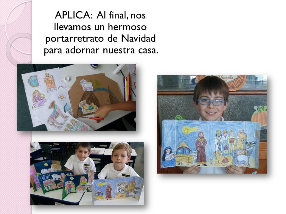APLICA: Al final, nos llevamos un hermoso portarretrato de Navidad para adornar nuestra casa.