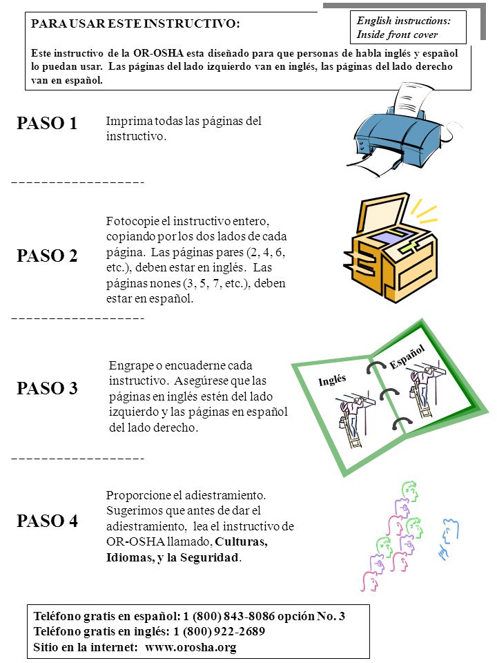 PASO 1 PASO 2 PASO 3 PASO 4 PARA USAR ESTE INSTRUCTIVO: