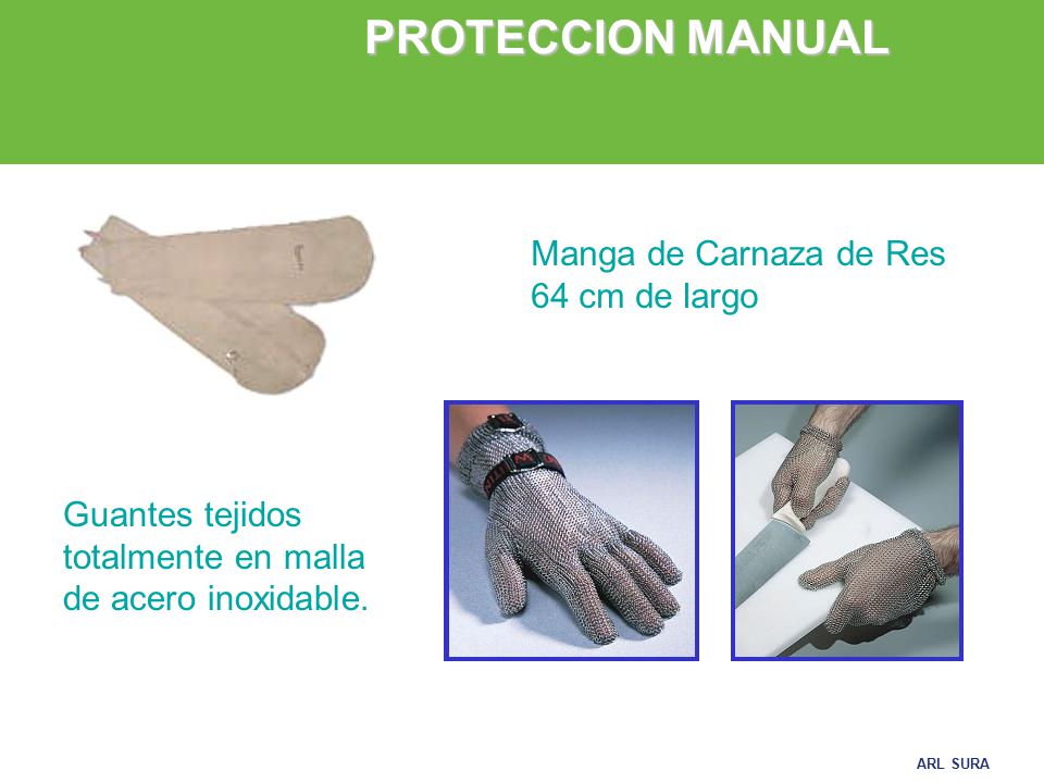 PROTECCION MANUAL Manga de Carnaza de Res 64 cm de largo