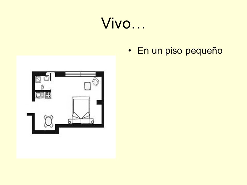 Vivo… En un piso pequeño