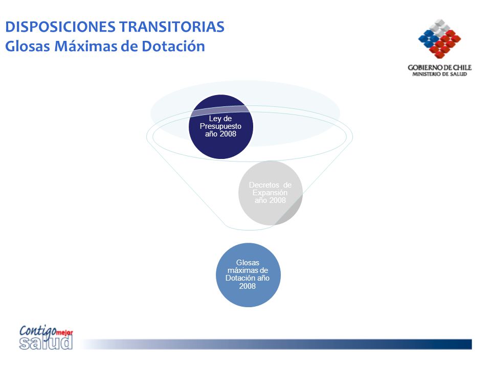 DISPOSICIONES TRANSITORIAS Glosas Máximas de Dotación