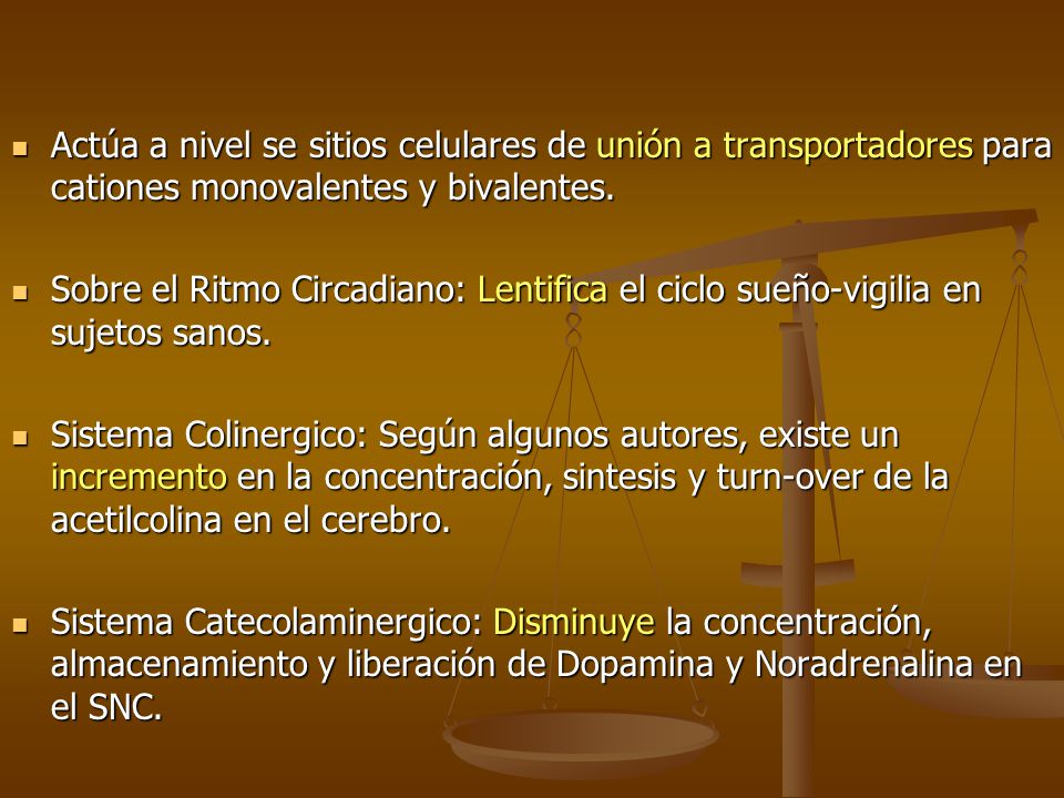 Actúa a nivel se sitios celulares de unión a transportadores para cationes monovalentes y bivalentes.