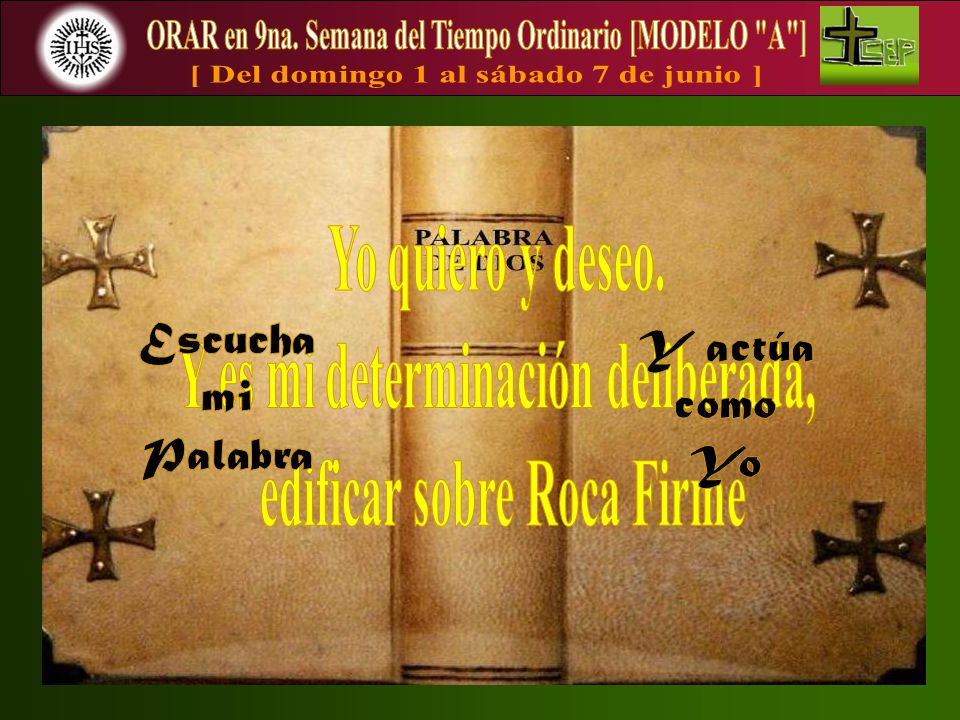 ORAR en 9na. Semana del Tiempo Ordinario [MODELO A ]