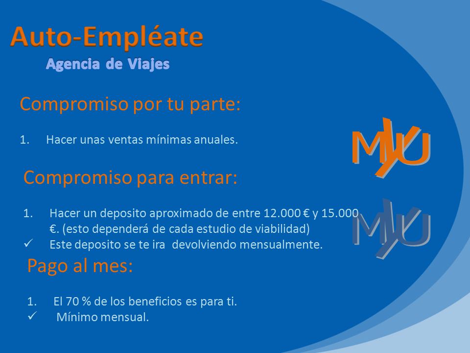 Auto-Empléate y M U y M U Compromiso por tu parte: