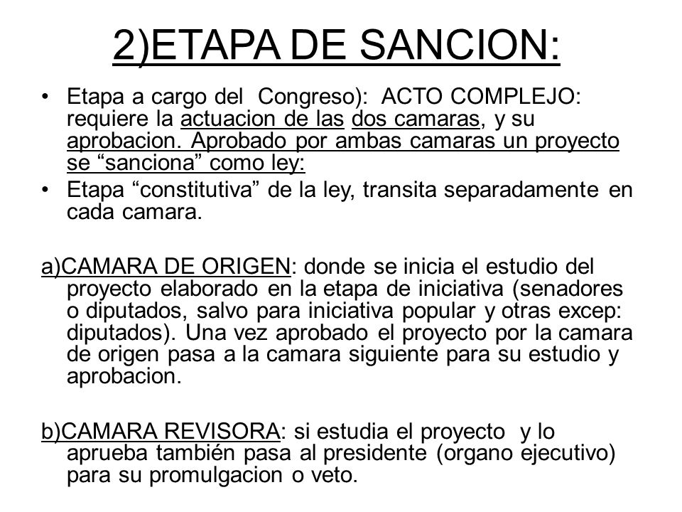 2)ETAPA DE SANCION: