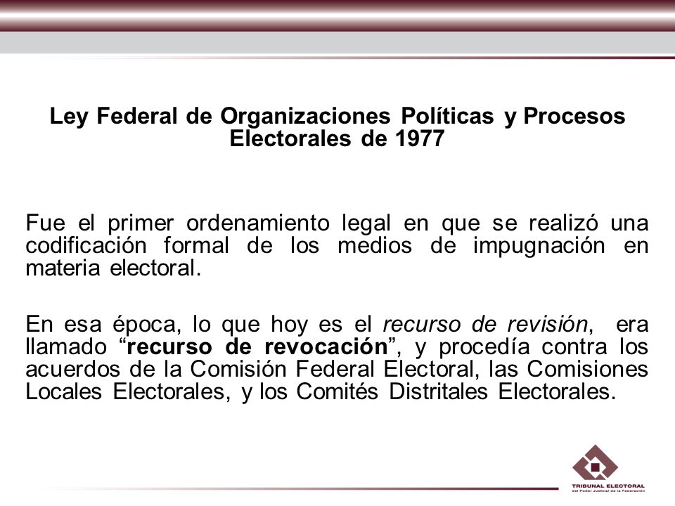 Ley Federal de Organizaciones Políticas y Procesos Electorales de 1977