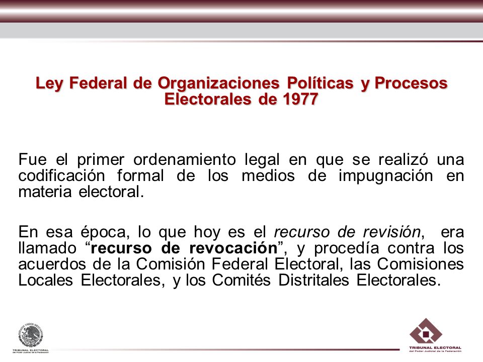 Ley Federal de Organizaciones Políticas y Procesos Electorales de 1977