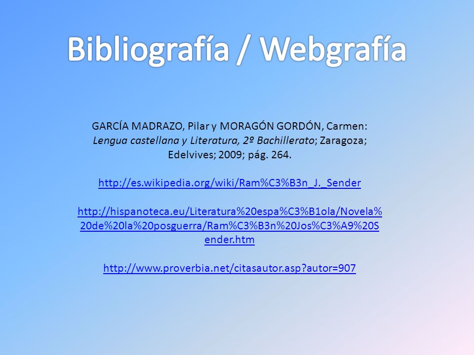 Bibliografía / Webgrafía