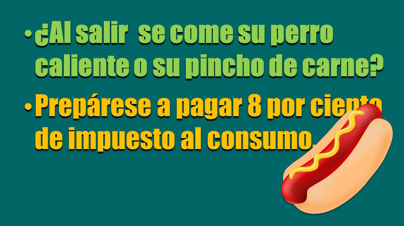 ¿Al salir se come su perro caliente o su pincho de carne
