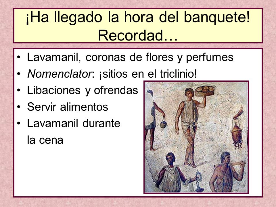 ¡Ha llegado la hora del banquete! Recordad…