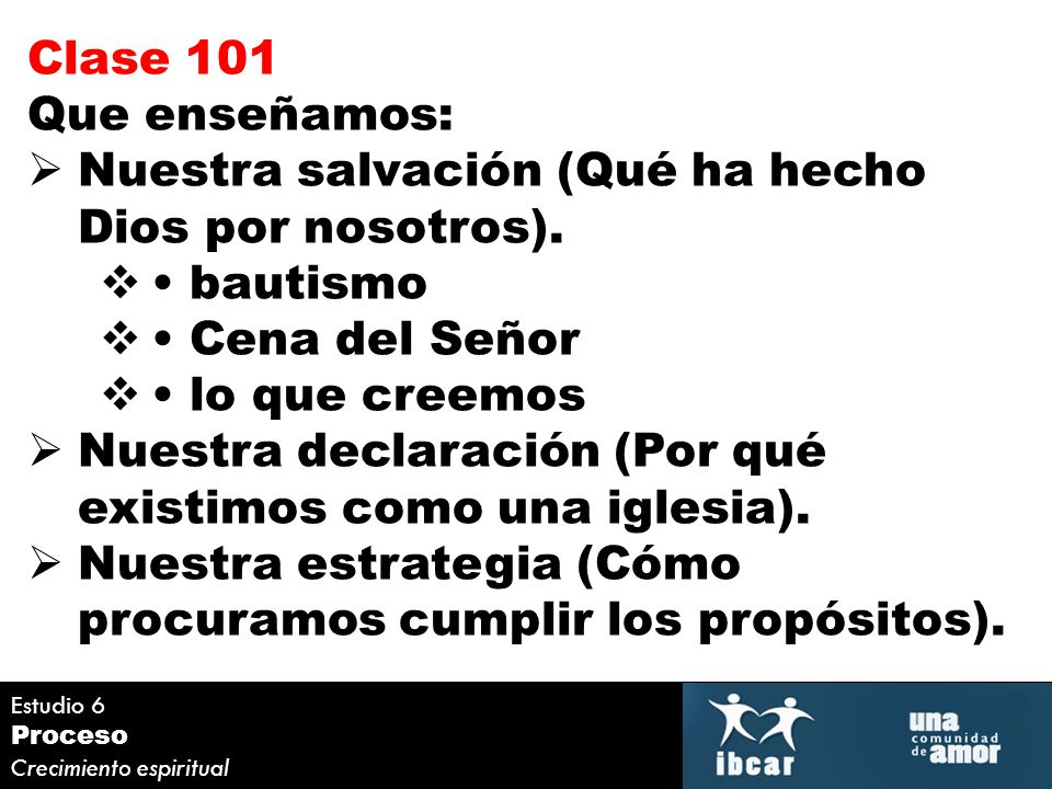 Nuestra salvación (Qué ha hecho Dios por nosotros). • bautismo