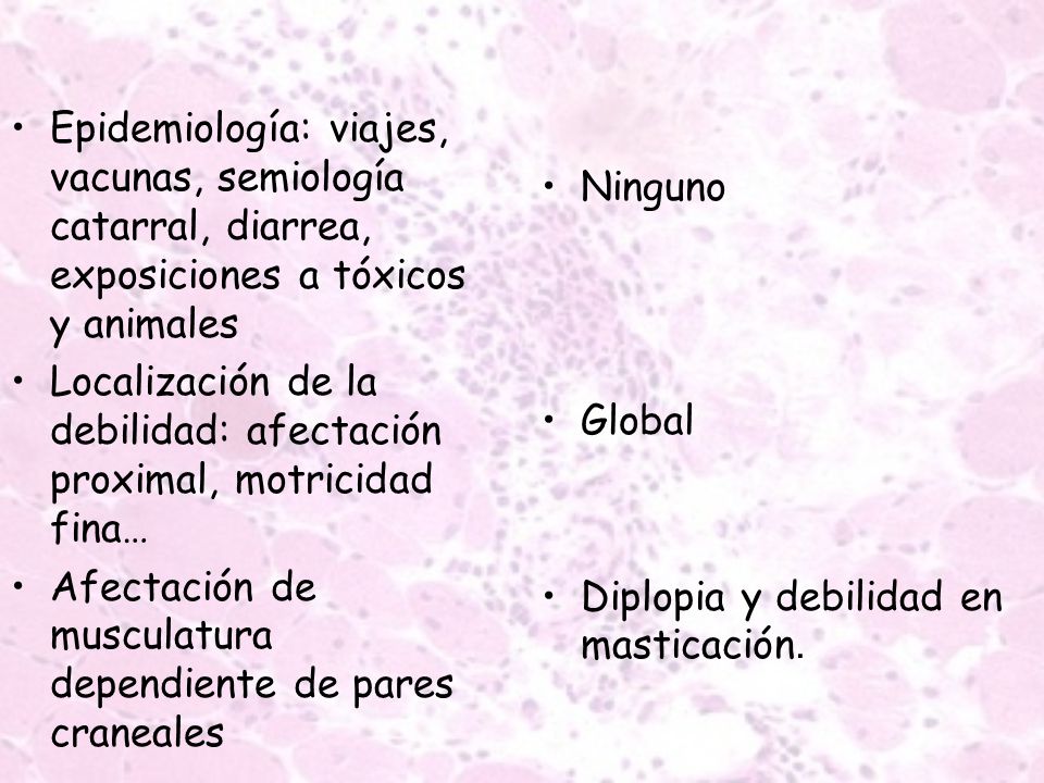 Epidemiología: viajes, vacunas, semiología catarral, diarrea, exposiciones a tóxicos y animales