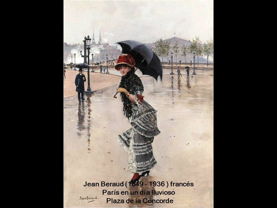 Jean Beraud ( ) francés París en un día lluvioso