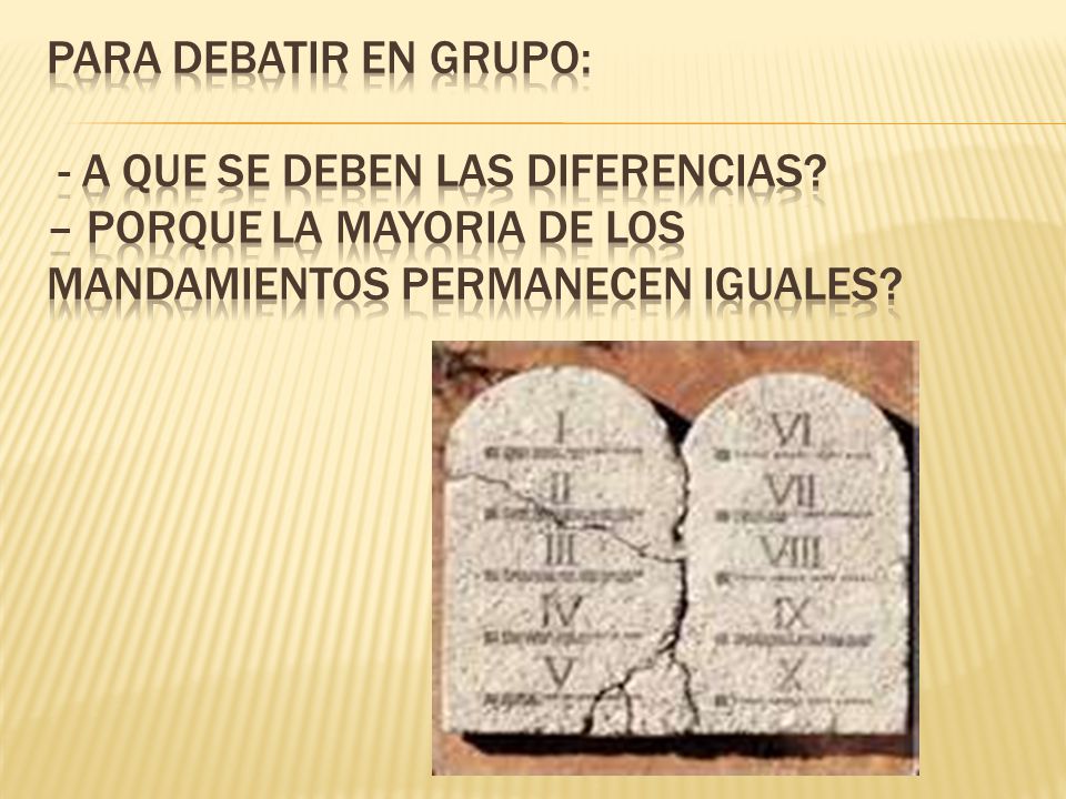 PARA DEBATIR EN GRUPO: - A que se deben las diferencias