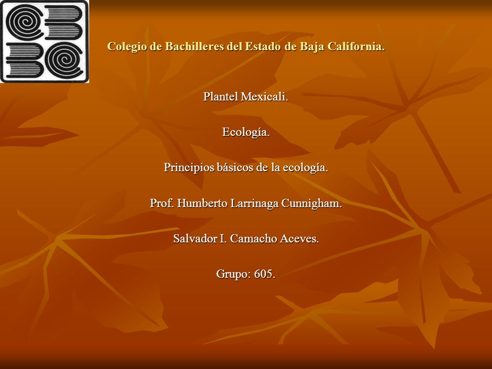 Colegio de Bachilleres del Estado de Baja California.