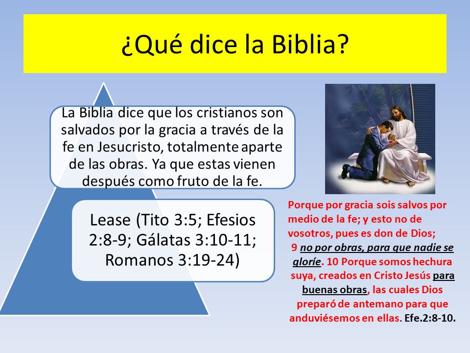 Lease (Tito 3:5; Efesios 2:8-9; Gálatas 3:10-11; Romanos 3:19-24)
