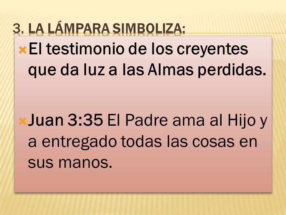 El testimonio de los creyentes que da luz a las Almas perdidas.